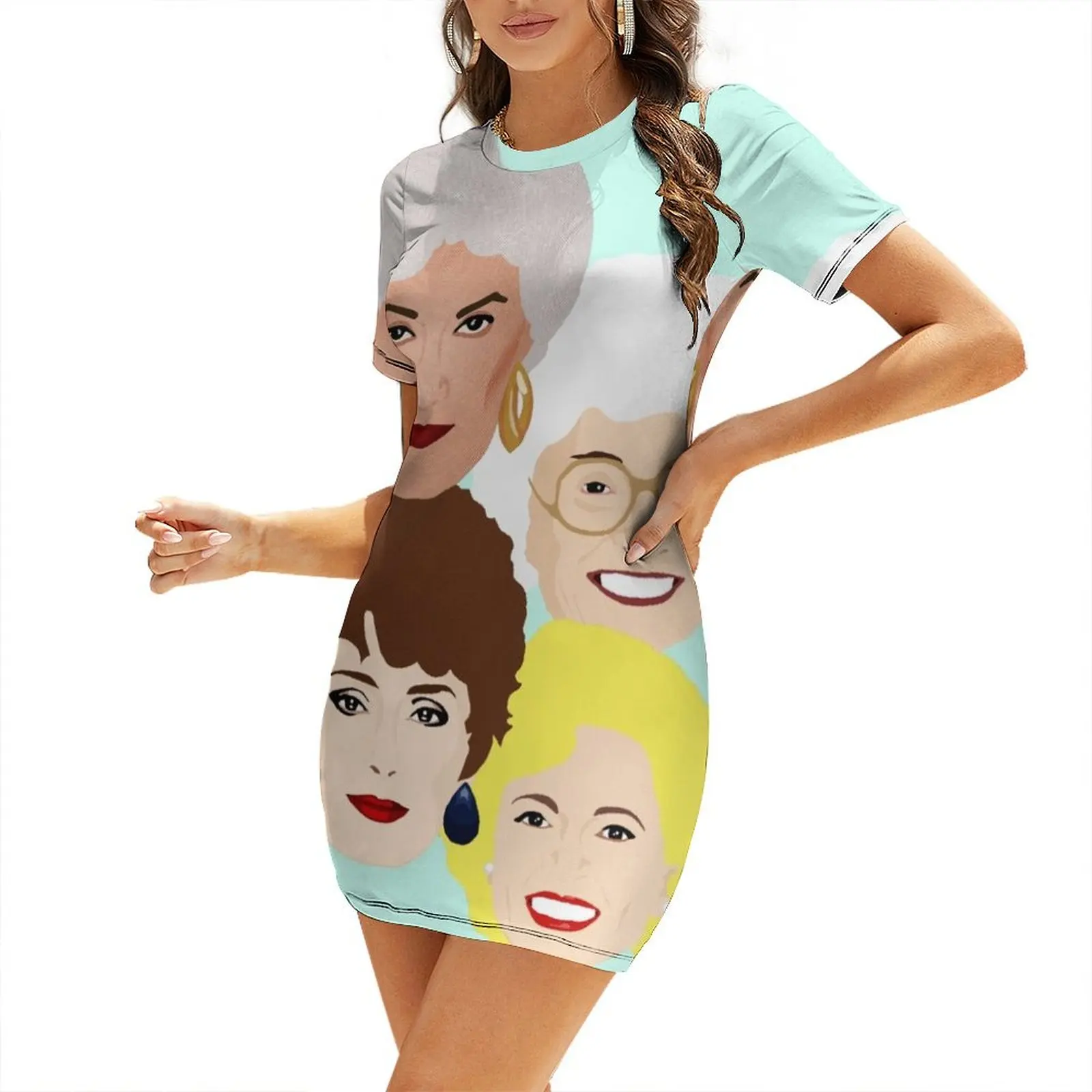 

Golden Girls club Short-Sleeved Dress clothing women summer 2025 Elegant gown wedding dresses for woman Women's skirt Dress