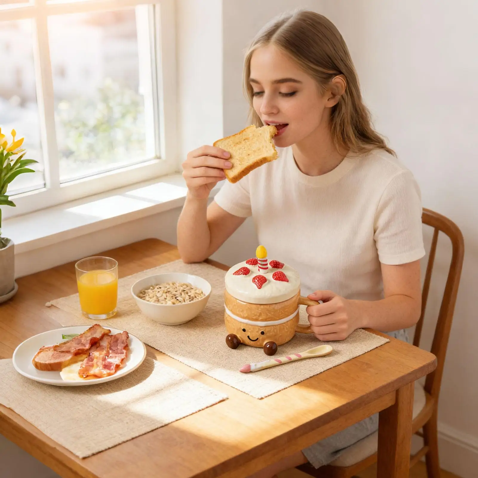 

Funny Coffee Cups Cute Ceramic With Lid Spoon Feet Cute Coffee Mugs Drinking Cups For Women Christmas Birthday Valentines Day