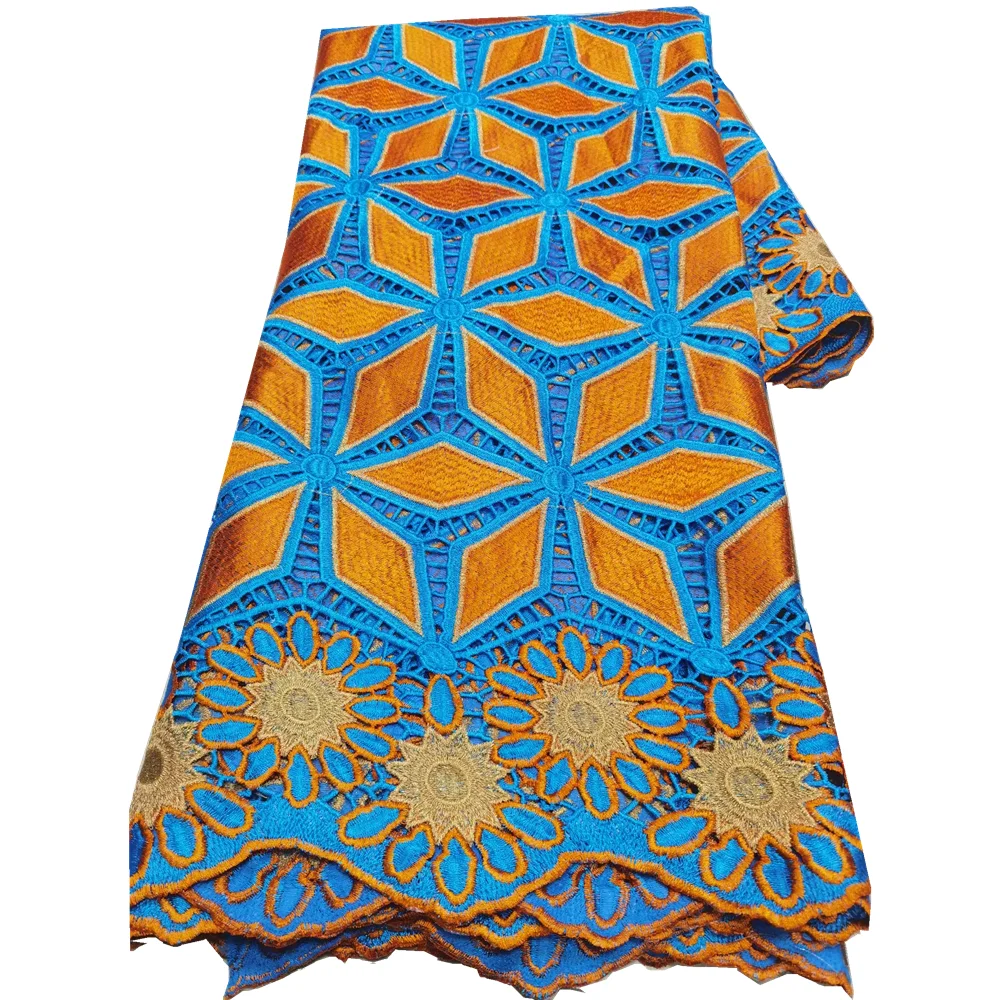 

Water Soluble African Lace Fabric, Cord Guipure Lace, Party Dress Sewing, High Quality, Latest, 5 Yards
