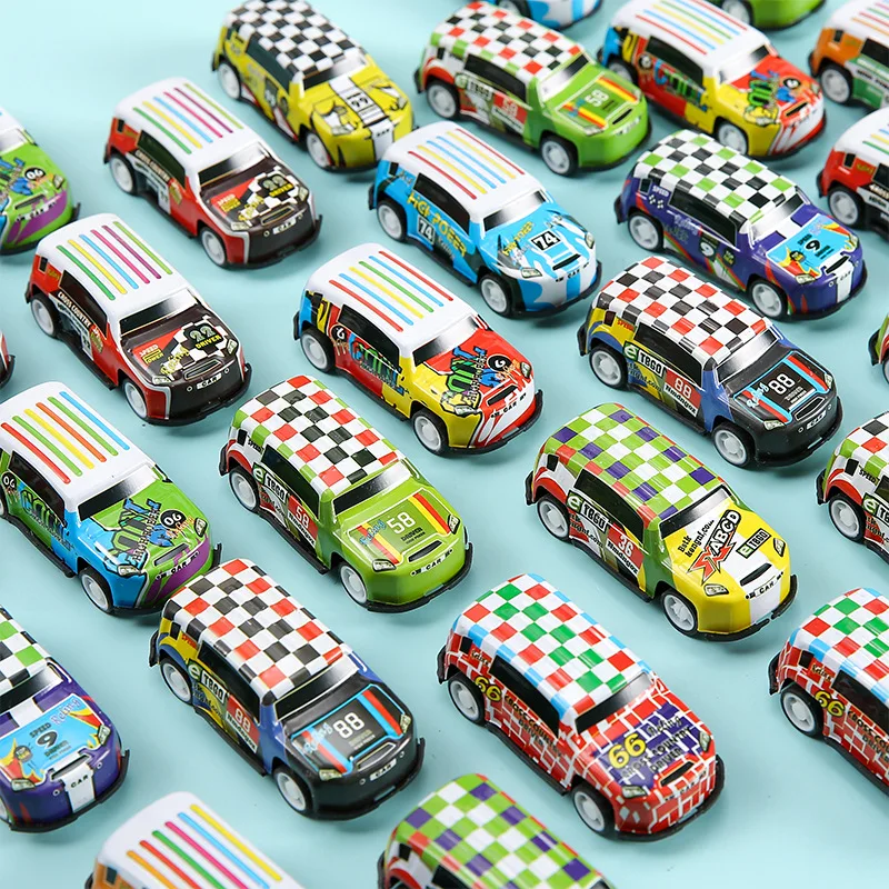 Mini Alloy Car Model Set with Storage Box, Diecast Cars Toys for Boys, Sliding Inertia Vehicle, Children Toy Kit, 10 Pcs