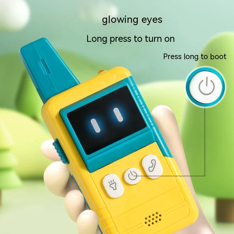 Walkie Talkie de brinquedo elétrico portátil para crianças, portátil, sem fio, comunicação, iluminação, ao ar livre, interativo, criança, adulto, 300m