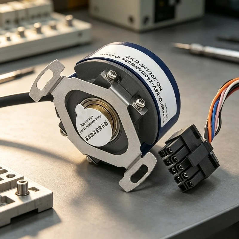High Precision Industrial Incremental Optical Rotary Encoder ZKD-56V-250BM-G05L-D-0.4m 93V Servo Feedback Sensor