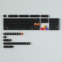 Gmk Mictlan 129/23 Keys Pbt Keycap Dye-Sub Cherry Profile Keycaps For 61/64/68/75/84/87/96/104/108 Etc Mechanical Keyboard