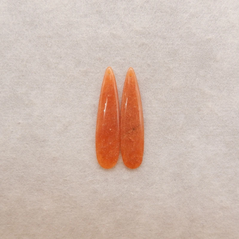 

Natural Stone Red Agate Earrings 42x10x4mm Beads 5.2g Semiprecious Fashion Jewelry Women's Accessory
