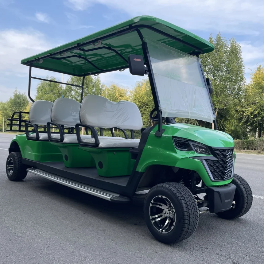 Hot Sale 60V Lithium Battery Powered Golf Car Adults Scooter 4 Seater Off Road Beach Off-Road Long Endurance Electric Golf Cart