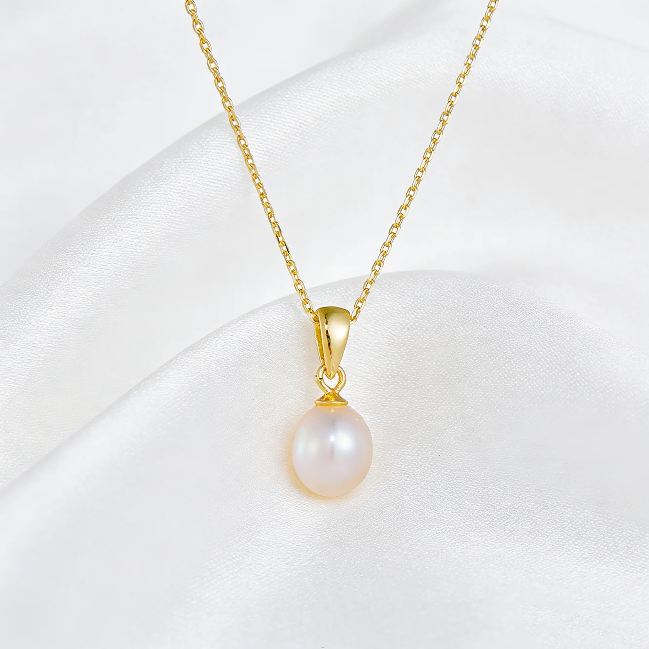 

Изящное ожерелье FULSUN с подвеской в ​​форме капли из пресноводного жемчуга, серебро 925 пробы, позолота 14 карат/покрытие родием для женщин