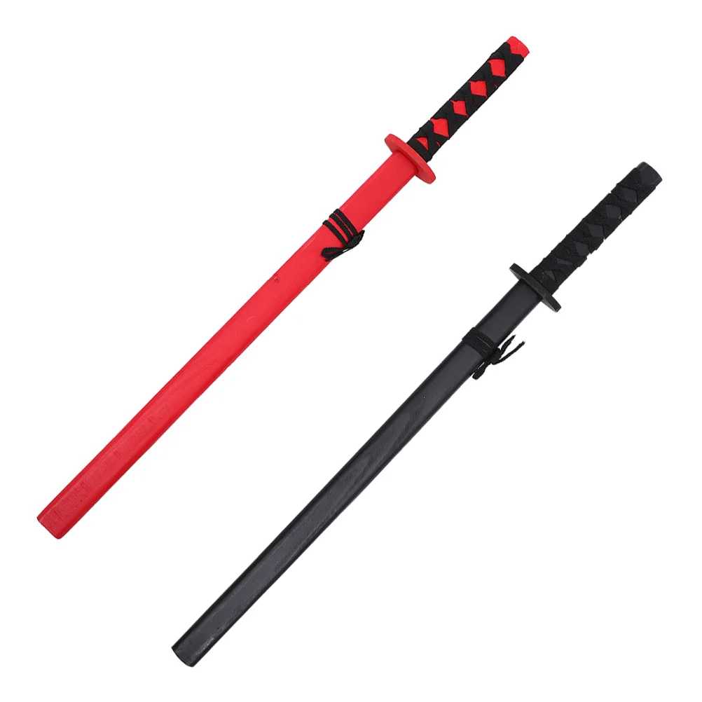 سيف خشبي ساموراي ياباني للأطفال ، لعبة تأثيري تفاعلية ، مقاومة للاهتراء ، جمع الأطفال ، 2 *