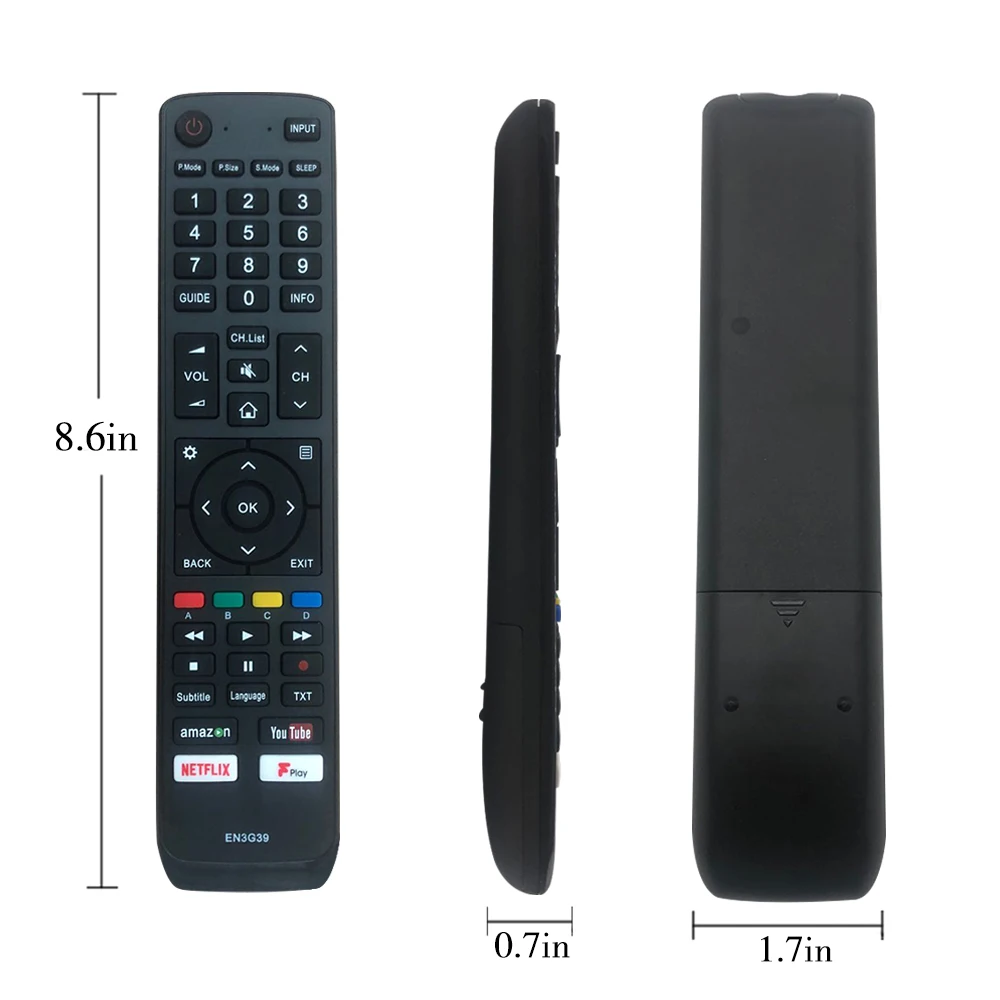 Il nuovo telecomando EN3G39 è adatto per la sostituzione dei pezzi di ricambio per smart TV LCD Hisense