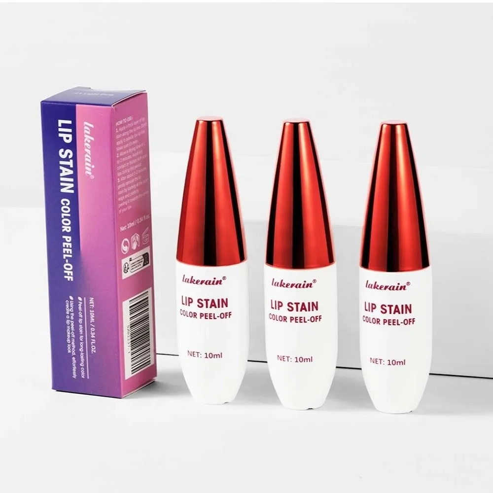 2 Stuks Gemakkelijk Aan Te Toepassen Langdurige Peel-Off Lipgloss Make-Up 10 Ml Matte Lip Vlek olie Non-stick Cup Lip Glazuur Set Dagelijks
