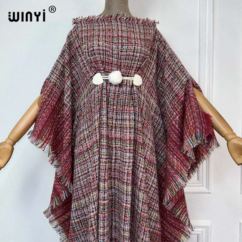 WINYI new winter dress Comfort Warm fashion Caftan Holiday dress Elegant Africa Women Boho party winter clothes for women Kaftan