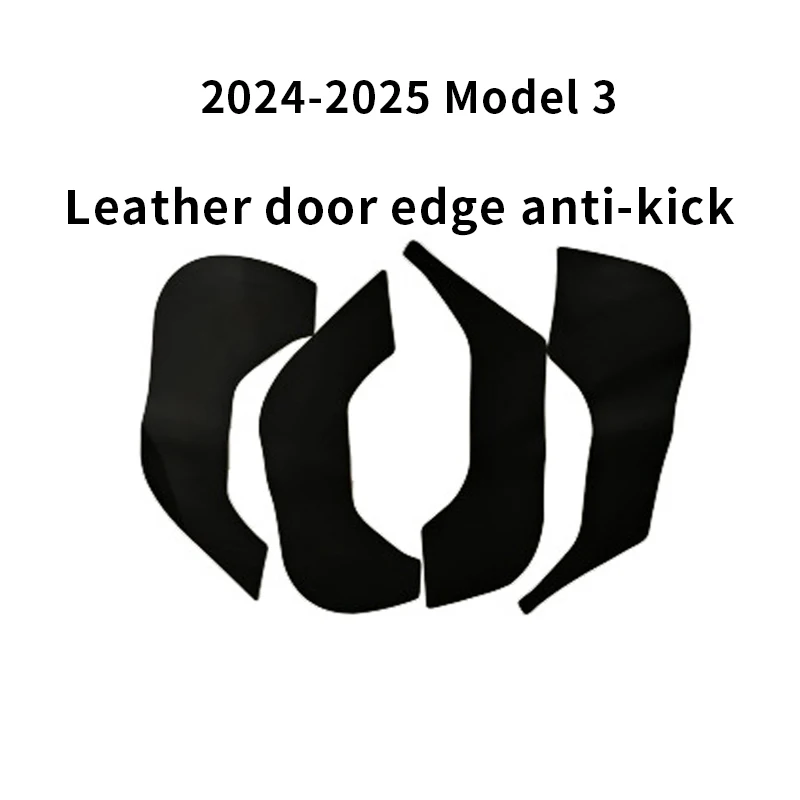 Voor Tesla 2024-2025 Model 3 Y Autodeur Handschoenenkastje Anti Kick Pad Side Edge Film Protector Sticker drempel Anti-Vuil