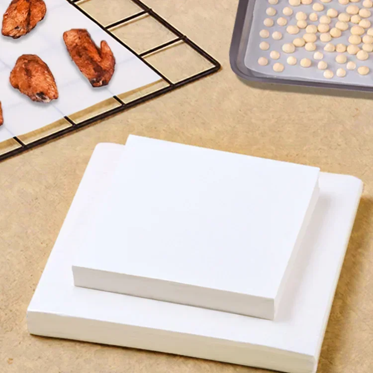 50/100pcs Square High-temperature Resistant Baking Oil Paper Baking Tray Oven Oil Absorbing Non Stick Oil Separating Papers