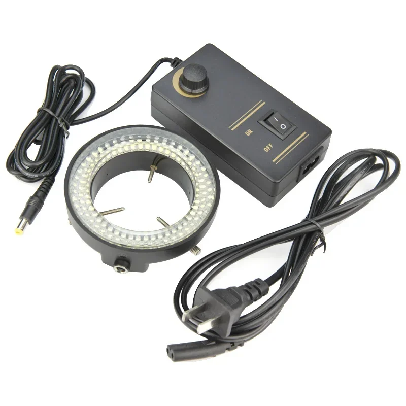 

Microscopio 60mm Inner Diameter 144PCS LED Ring Lamp Brightness Adjustable AC90V-240V Microscope LED Light Accesorio Telescopio