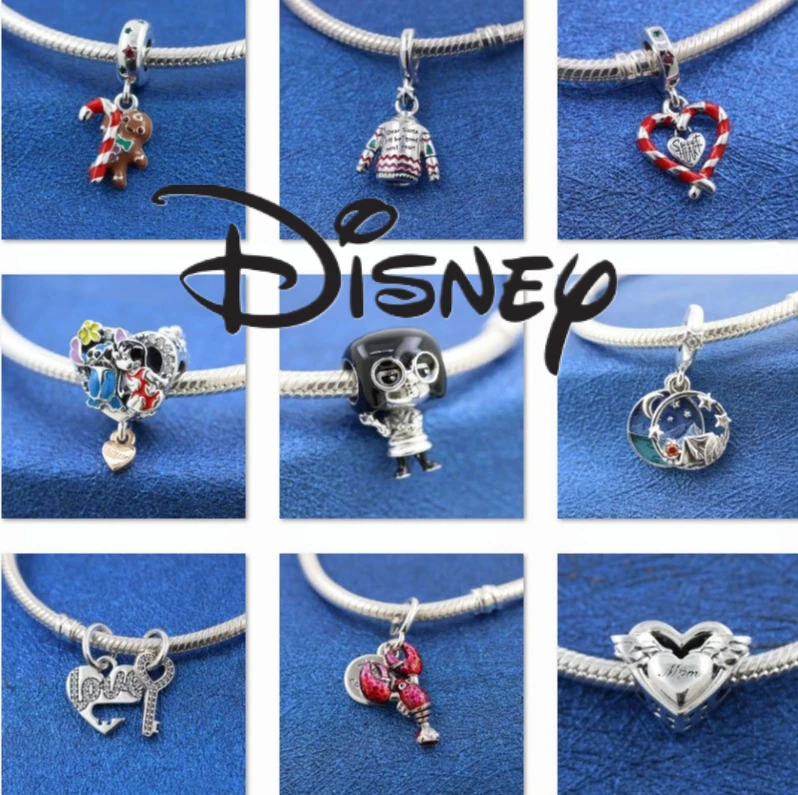 

Новинка 2025, серебряные бусины Disney 925, роскошные женские поп-бусины, браслет с подвеской в виде замка, аксессуары «сделай сам», подходит для оригинального браслета