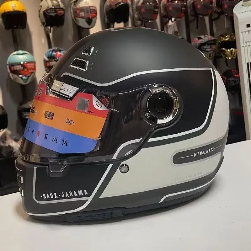 

DOT ECE Approval Vintage MT JARAMA Motorcycle Helmet Full Face Casco MT Lens Road Racing Capacete Women Men For Honda For YAMAHA