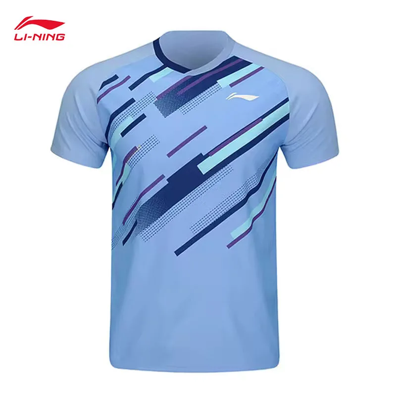 

LI-NING Badminton Series Unisex T-shirt Soft Comfortable High Resilience Competition Tops AAYV033