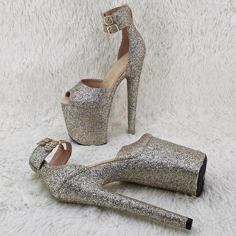

20cm/8inch PU Uppre New Color Women's High Heel Sandals Sexy Model Show Shoes And Pole Dancing Shoes 089