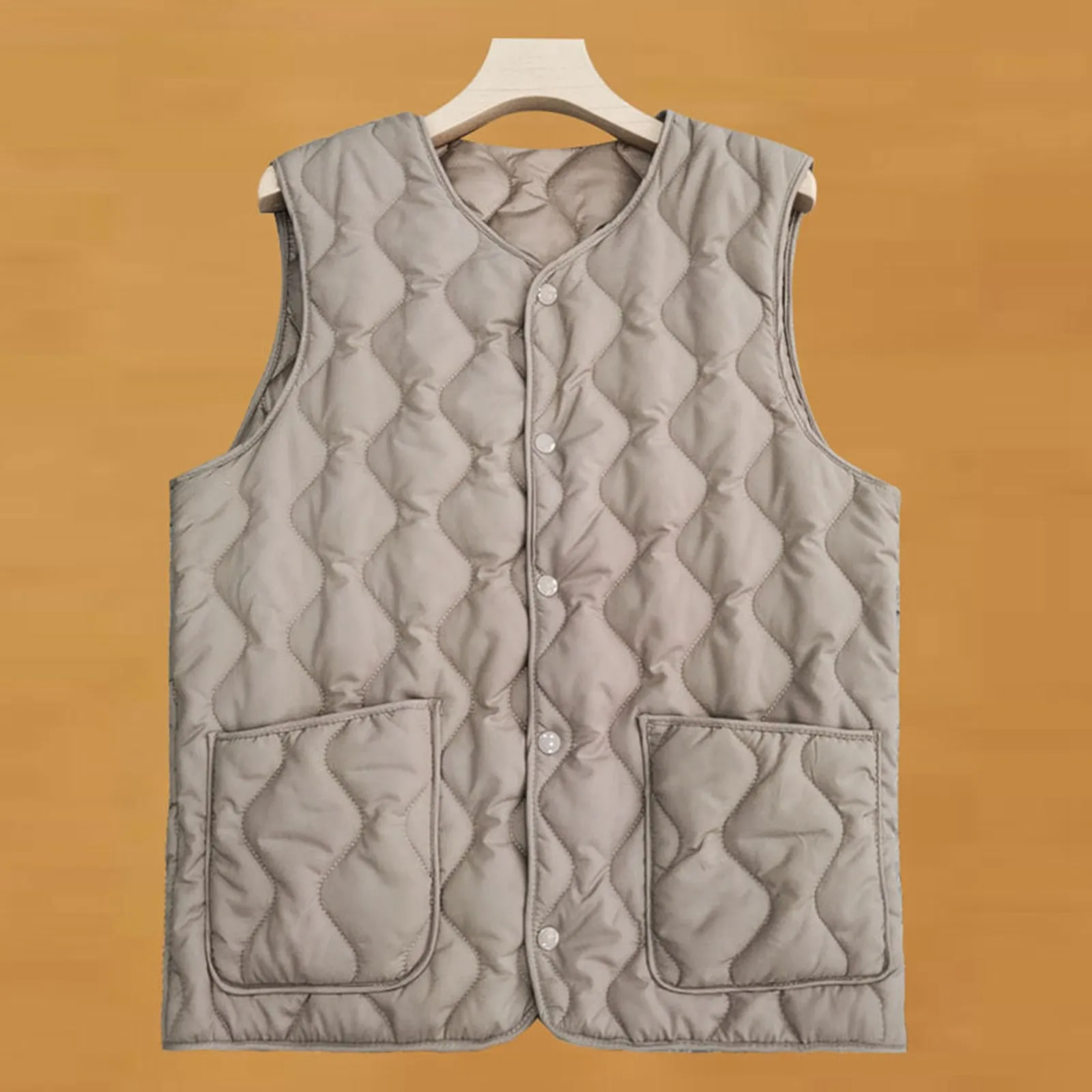 Reversible Double-Sided Female Winter Vest New Autumn Fashion Cotton Waistcoat Sleeveless Quilted Velvet Jacket for Women