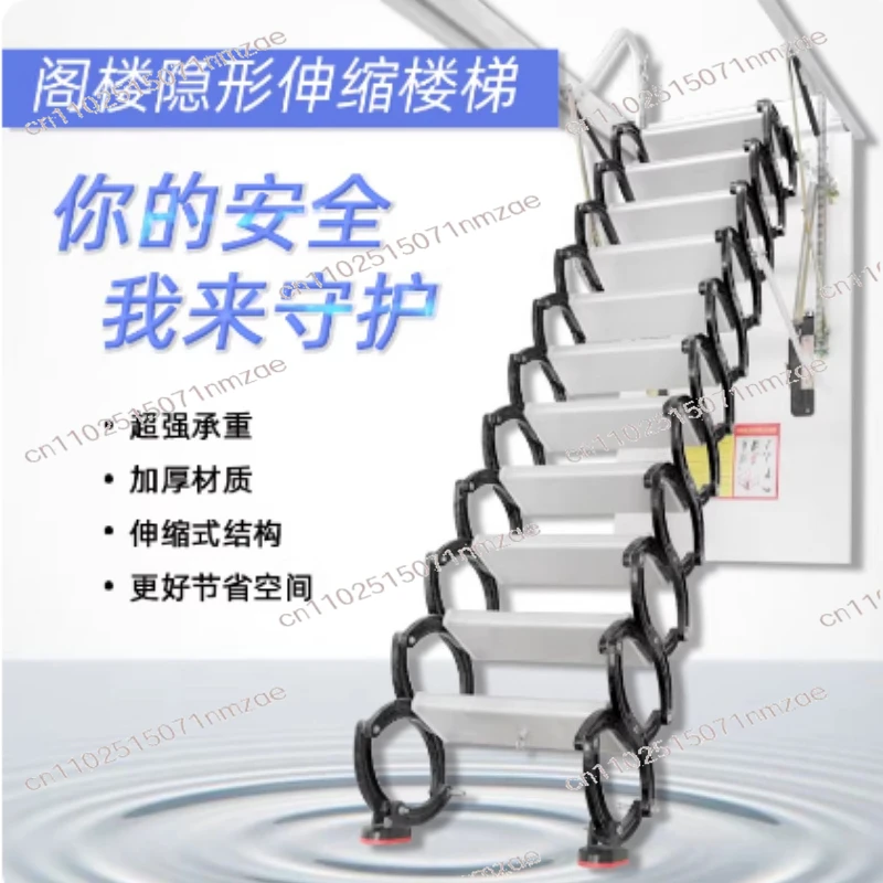 Control Ceiling Folding Telescopic Electric Loft Stairs Remote