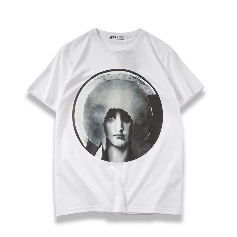 Men Women T-Shirts Virgin Portrait Graphic Print Tees Casual Gothic Belief Punk Retro O-Neck Tshirt Broadcloth Short Sleeve Tops