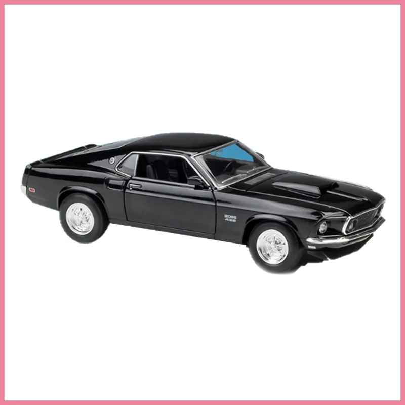 Welly 1:24 1969 Ford Mustang BOSS 429 liga modelo de carro coleção estática decorado presentes de feriado brinquedos