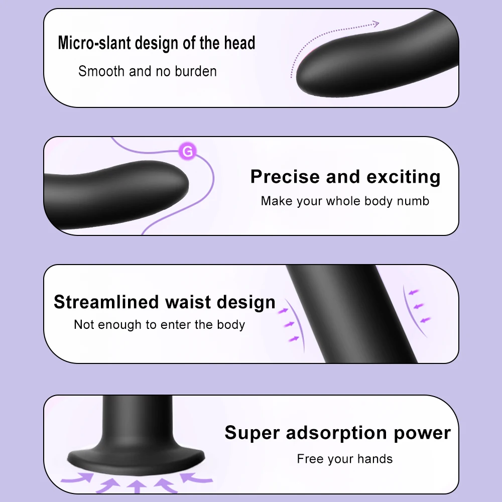 Flexible Liquid Silicone Dildo For Begginner Anal plug Prosate Massager G Spot Personal Massage Tool Suction Cup Female Sex Toy - Image 6