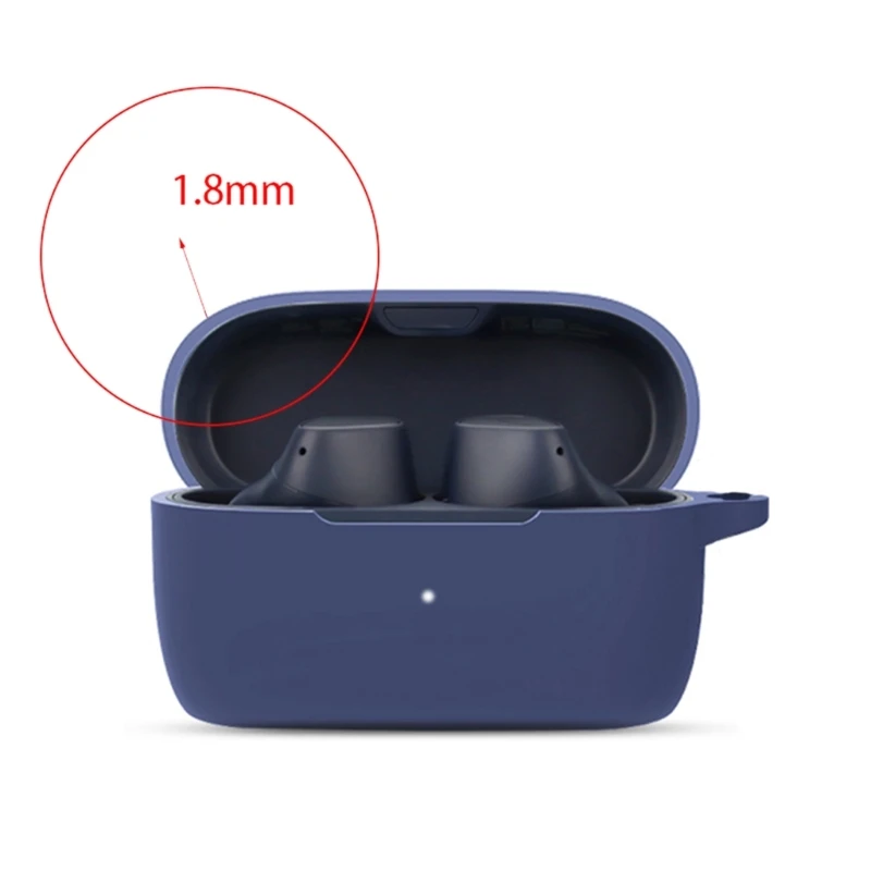 متوافق مع سماعة Jabra-Elite 3 غطاء حماية قابل للغسل وخفيف الوزن للحافظة سيليكون مقاوم للصدمات ومقاوم للماء l