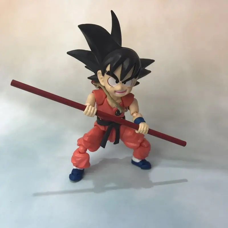 Dragon Ball Hot Bandai S.H.Figuarts Son Goku -Innocent Challenger- Ver. 10cm Pvc Shf Anime Action Figures Model Collection Toys