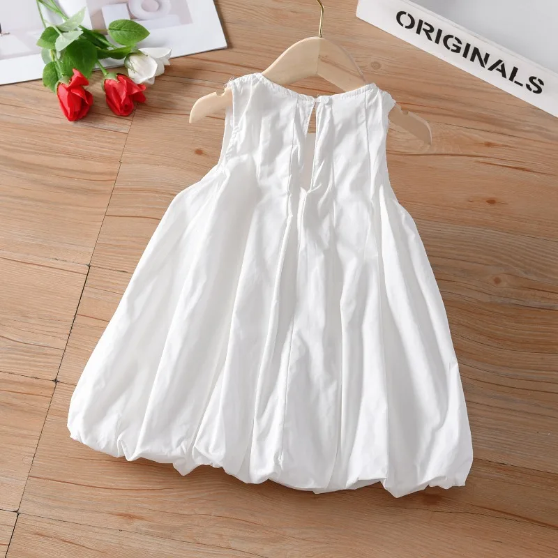 Girls Dresses Kids Baby Flower bud skirt design Children's Princess Costume Infant Ball Gowns Baptism Party Fluffy Wedding Dress