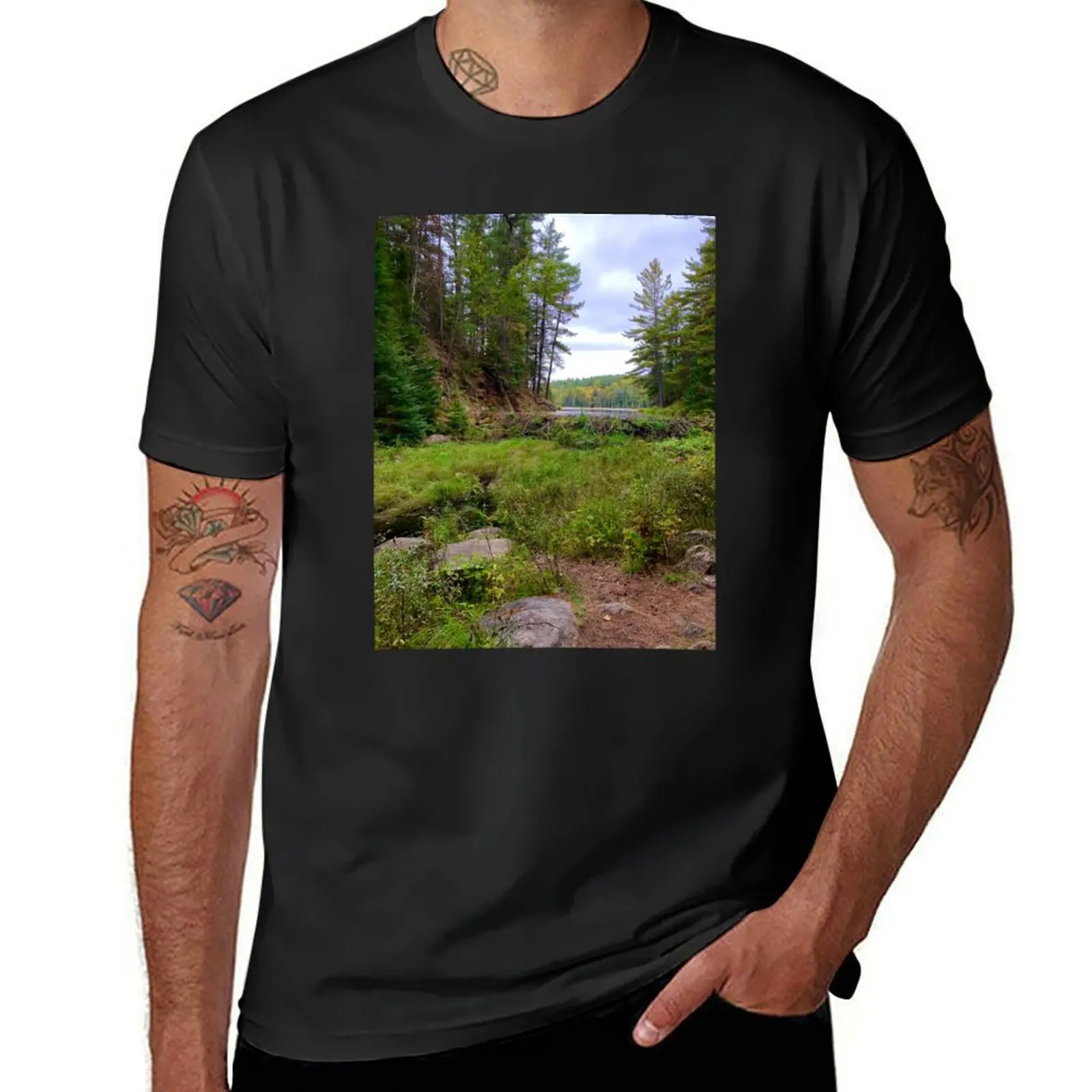 Beaver Pond Trail, Algonquin Provincial Park T-Shirt sweat summer clothes for a boy Men's t-shirts