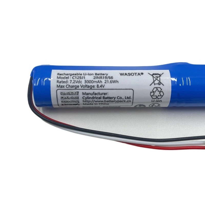 جديد C129J1 7.2 فولت 2600 مللي أمبير 3000 مللي أمبير سمّاعات بلوتوث بطارية ليثيوم ل درابزين نيوبورت بطارية قابلة للشحن الملحقات