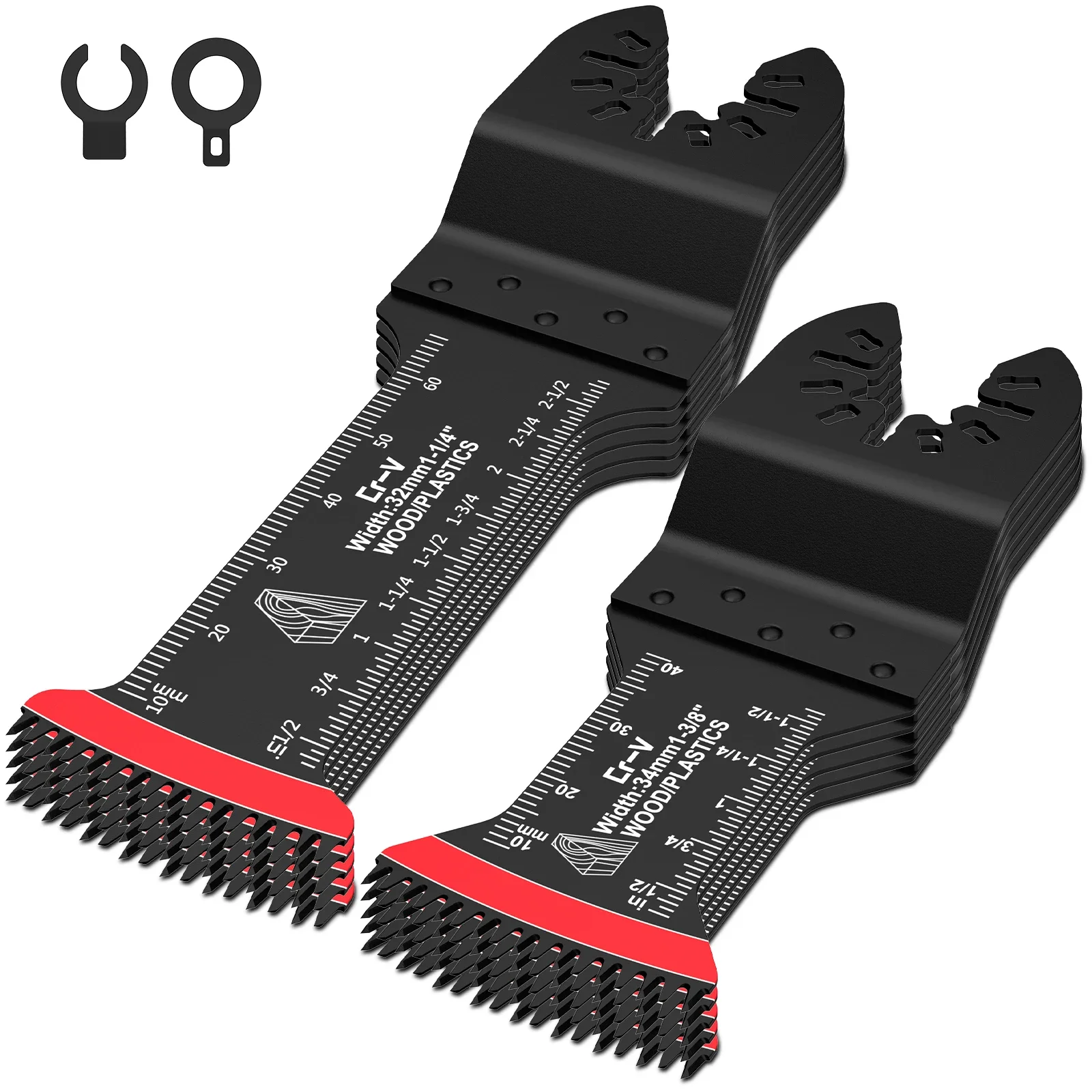 

10 шт. осциллирующее пильное полотно, универсальный осциллирующий резак, универсальный набор многофункциональных инструментов для резки дерева, пластика, гвоздей