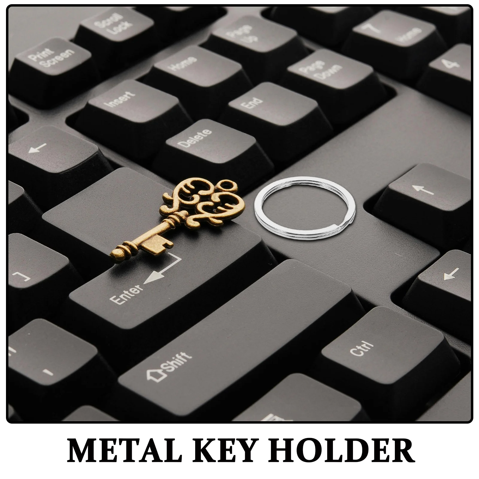 15Pcs Metal Double Layer Key Rings Heavy Duty Keychain Organizer Secure Key Holder Car House Office Durable Multipurpose