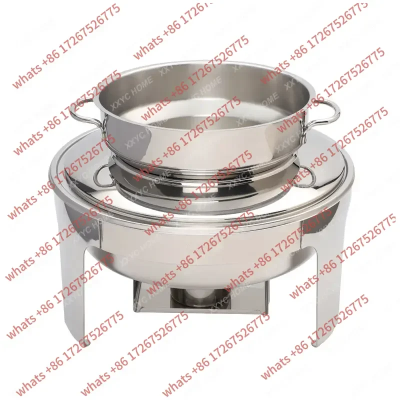 

Thick round Buffet Stove Electric Heating Maintaining Furnace Hotel Breakfast Stove Stainless Steel Visual