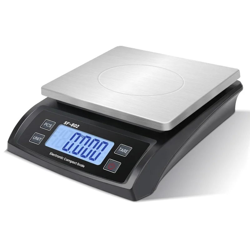 

Digital Kitchen Scale 30kg/66lb Large Food Scale for Baking Cooking Stainless Bread Scale with LCD Display Counting Scales for C