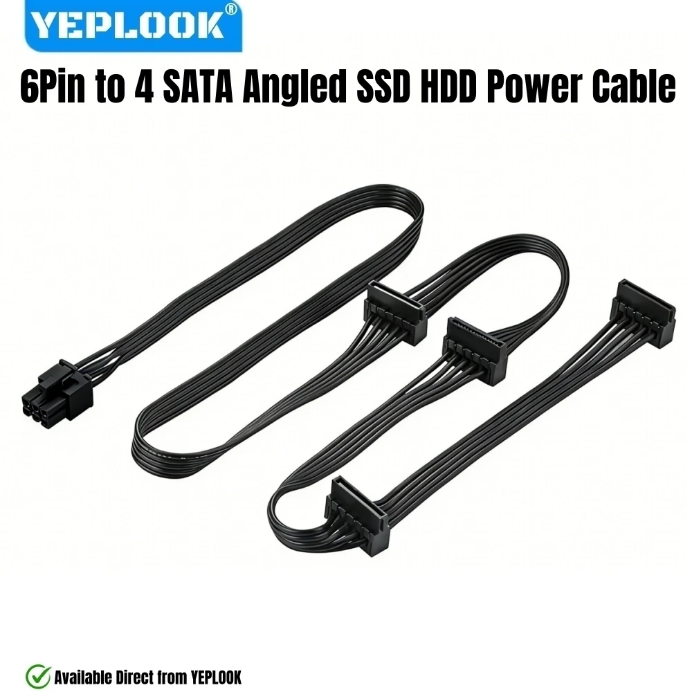6Pin To 4 Sata Angl…
