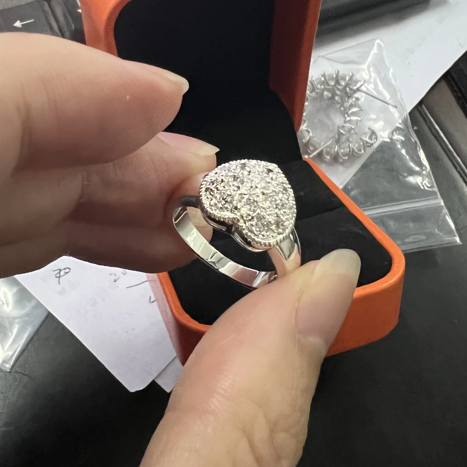 الملكة القلب خاتم الخطوبة AAAAA الزركون 925 فضة المشاركة الزفاف الفرقة خواتم للنساء الزفاف غرامة مجوهرات