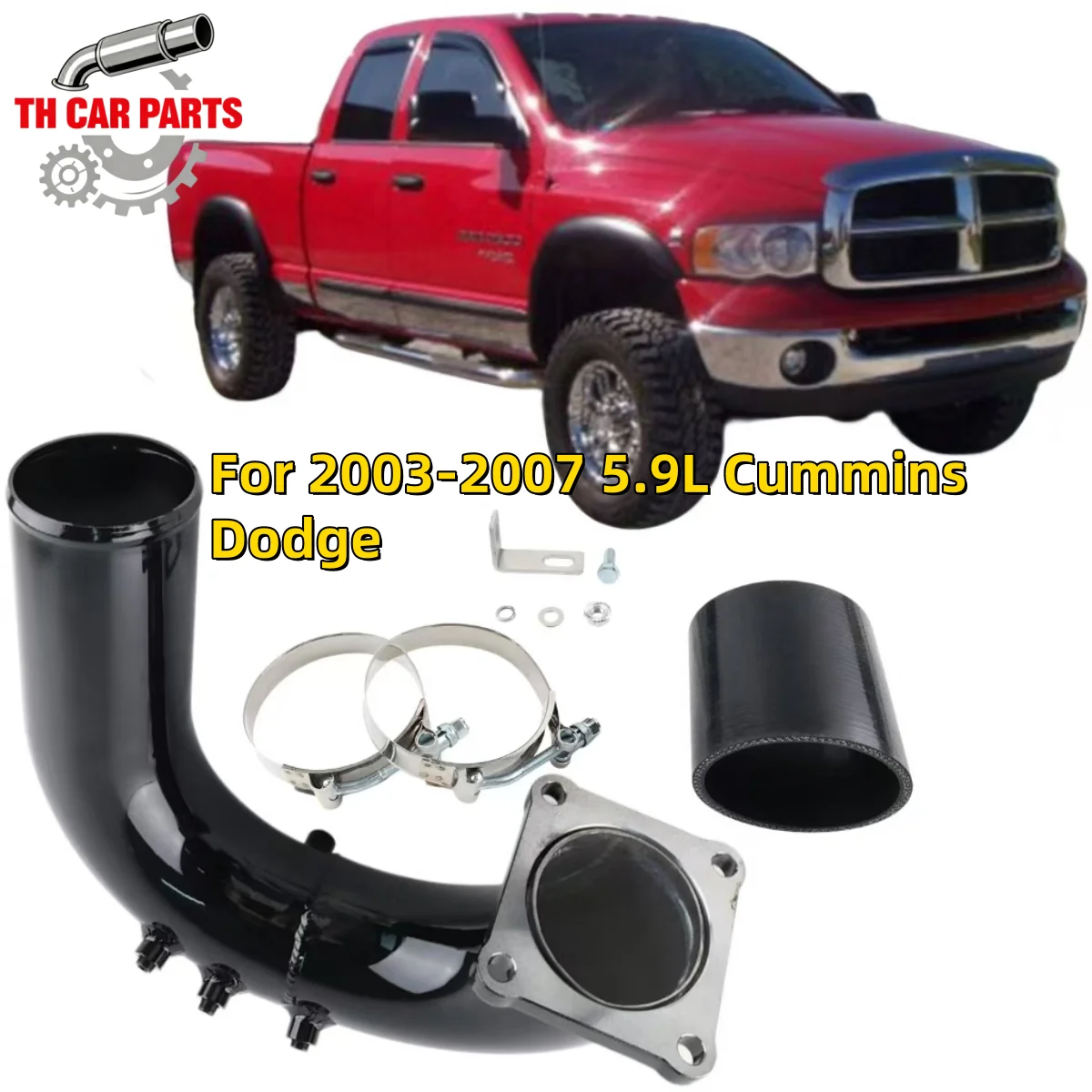 

EGR Pipe Kit for 5.9L Cummins Dodge 2003-2007 Exhaust Gas Recirculation Accessory Vehicle Fitment Auto Part
