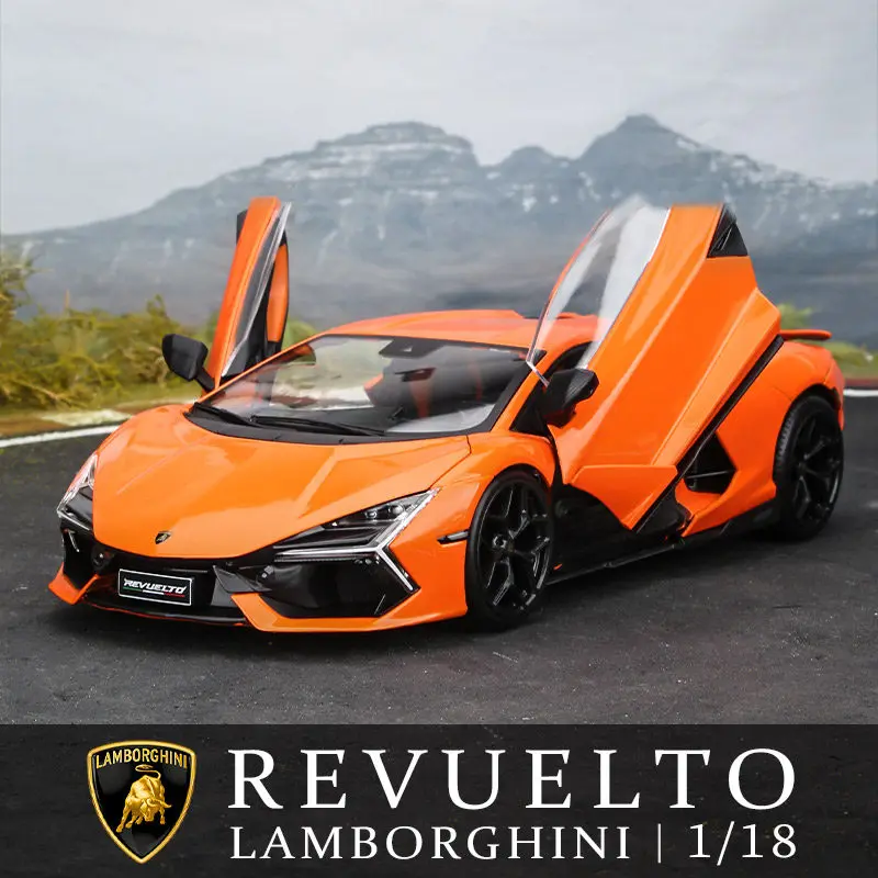 Echte Maisto Autospielzeuge für Sammler 1:18 Lamborghini Revuelto Daniel L744 Sportwagenmodell aus Legierung Sammlerstück Dekoration