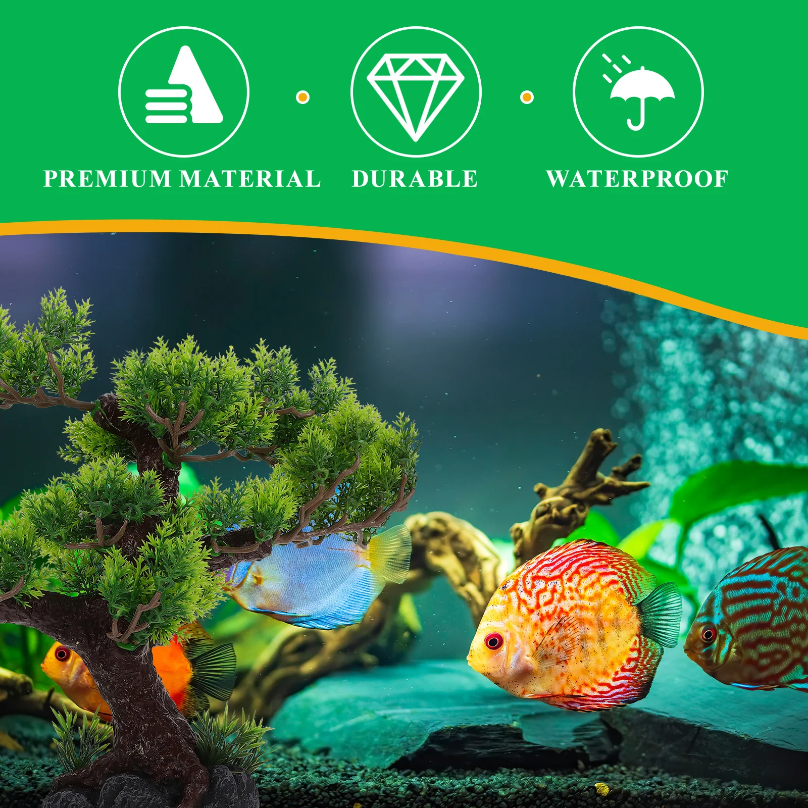 

Fish Tank Imitation Tree Simulation Resin Decorative Plant Ornament Small Aquarium Landscaping Decoration Aquatic Adornment