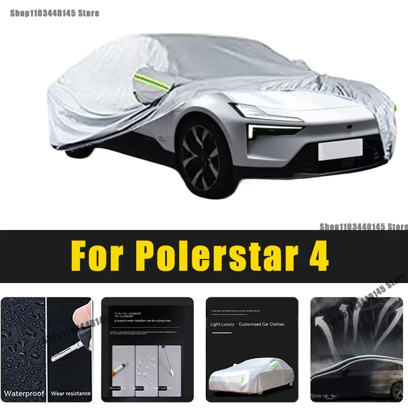 

Full Car Covers Outdoor Sun UV Protection Dust Rain Snow Oxford cover Protective For Polerstar 4 Accessories car umbrella