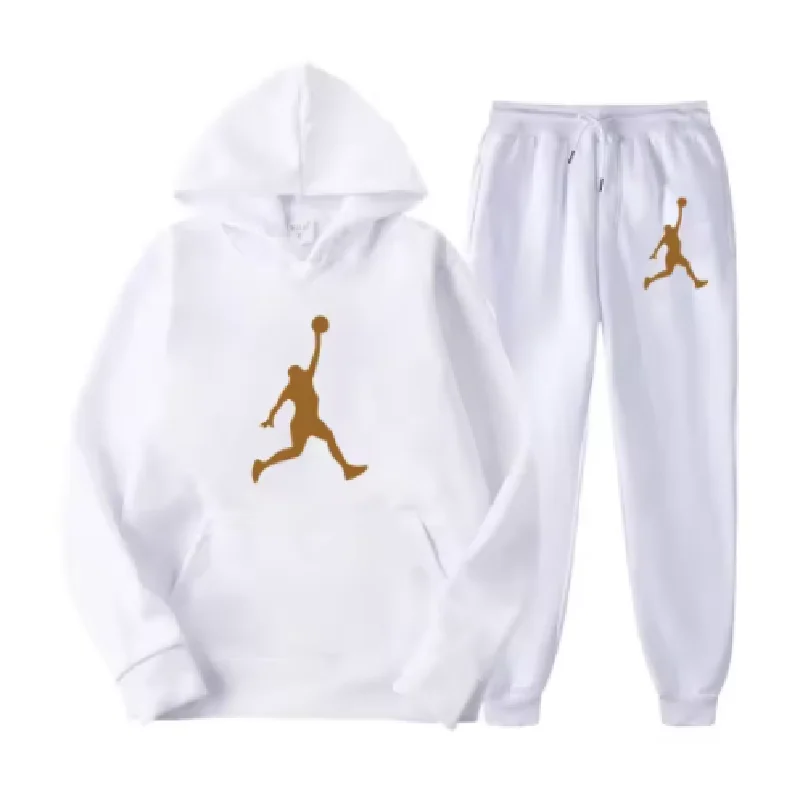 2025 otoño moda hombres sudadera hombres al aire libre correr Fitness traje mujer chándal ropa deportiva sudaderas con capucha + pantalones de chándal conjuntos