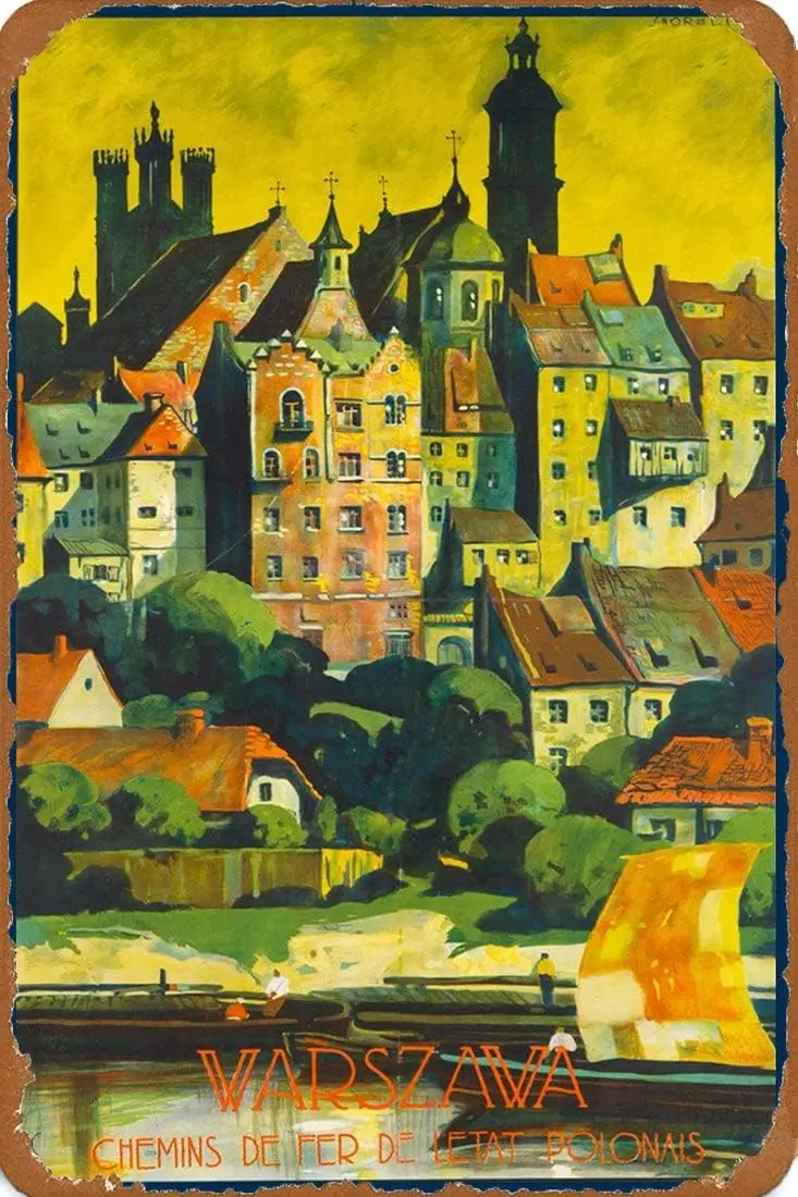 M1,Tin Sign Warsaw … - image