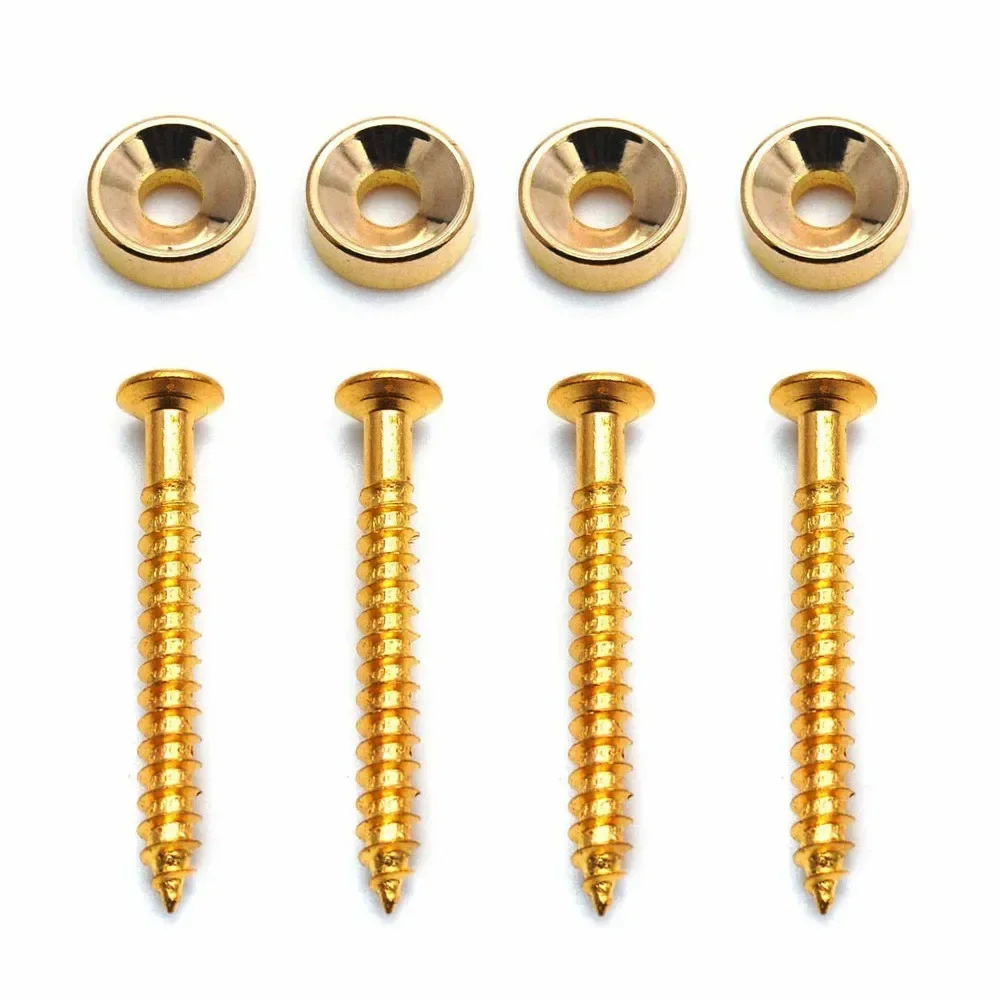 Joint Ferrule Screw 4 Set Plate Bushings&Bolts Electric Guitars Instrument Mounting Neck 14 Mm Diameter Basses