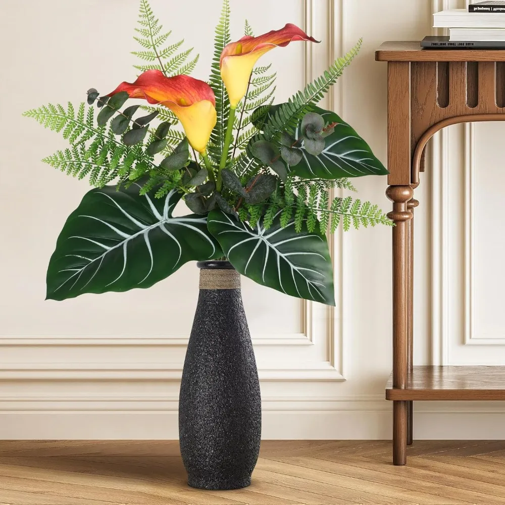 

Artificial Calla Lily Flower, Big Fake Calla Lily Greenery Bouquet, for Vase Decor Big Faux Calla Lily Centerpieces Flower