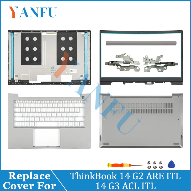 New Notebook Cases For ThinkBook 14 G2 ARE/ITL 14 G3 ACL 14 G4 IAP LCD Back Cover/Bezel/Hingecover/Palmrest/Bottom Case