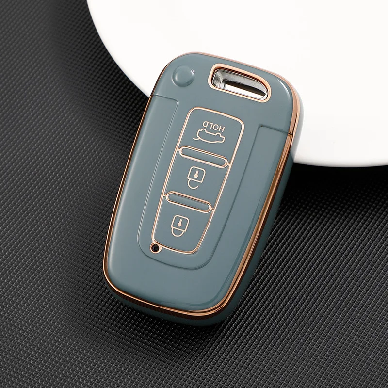 For Kia Hyundai EQUUS Optima K5 Forte Opirus Rohens Ix35 SOUL SORENTO MOHAVE Borrego 3 Buttons Car Key Case Cover Shell Fob