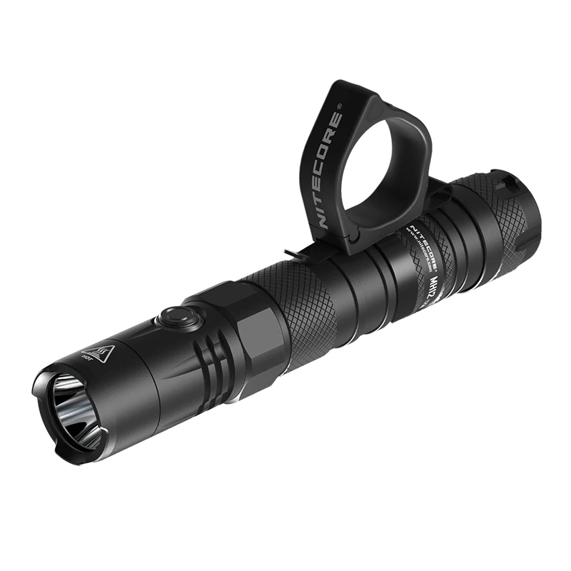 NiteCore MH12 V2 LED 1200 Lumens USB Rechargeable Flashlight Torch + Battery