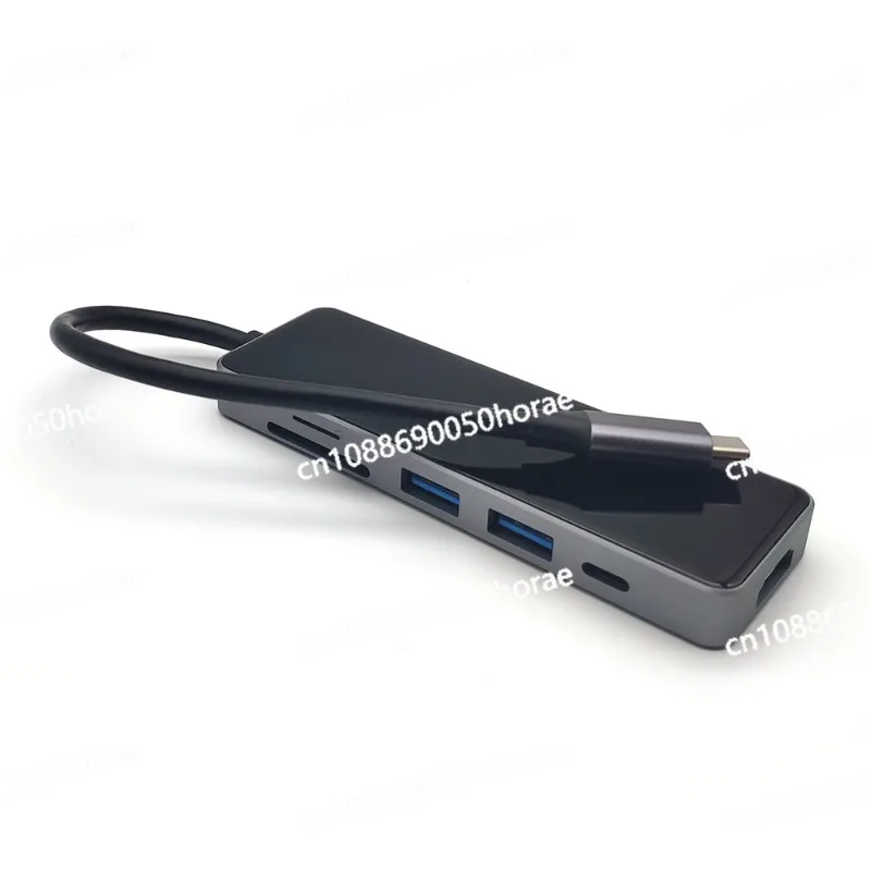 Mobile Type-C To HDMI Converter Notebook Expansion Base USB 2.0 Card Reader Hub Adapter