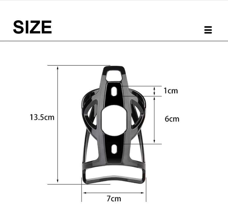 Toptrek Fahrrad-Flaschenhalter MTB-Zubehör Flaschenhalterung Rennrad-Halter Leichter Flaschenkäfig Langlebiges Fahrrad-Zubehör – Detail 5